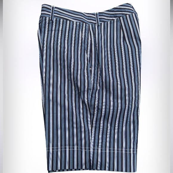 NWT Bugatchi Women size 2 striped “midnight” shorts Golf Shorts - Picture 6 of 8
